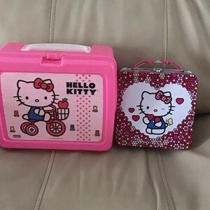 Hello Kitty Pink Lunch Box & Tin Carry All